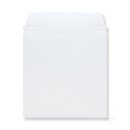 Umschlag, Versandtasche Weiß, 125 x 125 mm, haftklebend, mit Aufreißbändchen