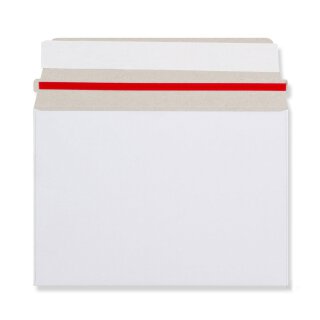 Envelope, mailing bag, white, C6, 114 x 162 mm,  self-adhesive, with tear tape