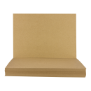 A3 Kraft cardboard 283 g/m², 29.7 x 42 cm, unprinted, brown, craft cardboard - 25 sheets/pack