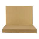A3 Kraft cardboard 244 g/m², 29.7 x 42 cm, unprinted, brown, craft cardboard - 25 sheets/pack