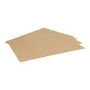 A7 Kraft cardboard 410 g/m², 7.4 x 10.5 cm, unprinted, brown, craft cardboard - 25 Cards/Pack