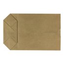 Bottom bag 2.5 ltr. 23.0 x 37.0 cm, kraft paper, paper bag, brown, double layer