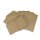 Flat bag 63 x 93 mm, smooth, 50 g/m² kraft paper brown, with flap - 100 pcs/pack