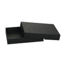 Folding box 10 x 14 x 2.5 cm, black, with lid, recycled...