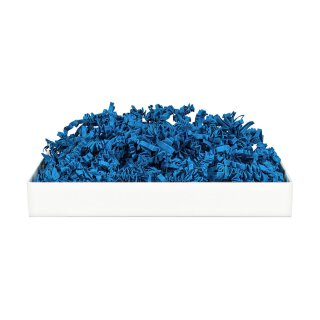 SizzlePak Blue, coloured filling and padding paper, environmentally friendly