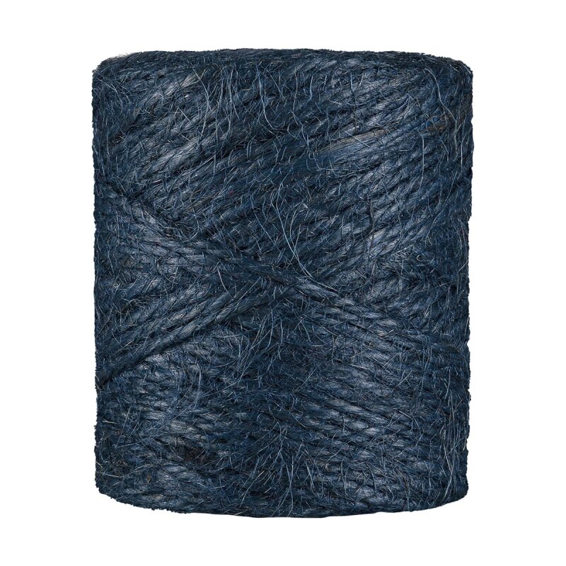 Jute twine, dark blue,100 g, 50 m, jute cord Buy now, 3,65