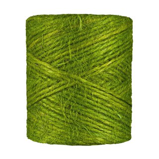 Jutegarn Grün, einfarbig, 100 g, ca. 50 m, Juteschnur, Dekoschnur
