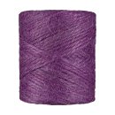 Jute twine, lilac, jute string, 100 g, approx. 50 m, handicraft and decoration