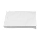 Flachbeutel 115 x 160 mm, Weiß, Kraftpapier 60 g/m², glatt, mit Klappe - 100 Stück/Pack