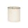 Glass pot with cotton cover, round, diameter 8 cm, 8 cm height