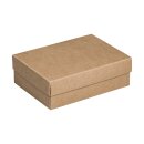 Faltschachtel 11,5 x 15,5 x 5 cm, Braun, mit Deckel, Kraftkarton - 10er Set