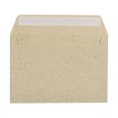 Envelope C6, 114 x 162 mm, grass paper, peel and seal, without window