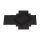 Faltschachtel 11,5 x 15,5 x 5 cm, Schwarz, Deckel, Recyclingkarton - 10er Set