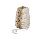 Kordel aus recycelter Baumwolle, Natur (gebleicht), 5 mm...