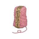 Cord made of recycled cotton, 5 mm x 80 m, approx. 500 g, coloured Rose