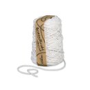 Kordel aus recycelter Baumwolle, Weiß, 5 mm x 80 m,...