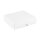 Folding box 10.4 x 10.4 x 2.5 cm, white, with lid, cardboard - 10 boxes/set
