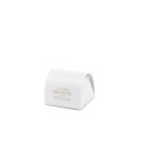 Gift box pearl white, 6.1 x 6 x 4.7 cm, mini box with gold embossing - 10 pcs/pack