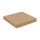 Folding box 22 x 22 x 3 cm, brown, with lid, kraft cardboard - 10 boxes/set