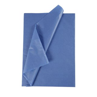 Tissue paper, pack of 25 sheets á 70 x 50 cm blue