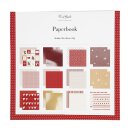 Design paper, scrapbooking paper red, 30,5 x 30,5 cm, pad with 50 sheets 