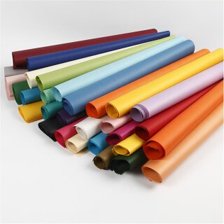 50 Blatt Seidenpapier in vielen Farben zum Basteln Verpacken und Dekorieren 