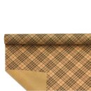 Blumenpapier Schottenkaro, verschiedene Farben, Kraftpapier - Rolle 0,70 x 50 m