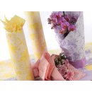 Flower paper Solanum, double faced paper , roll 0.70 x 50 m lilac