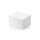 Kleine Schachtel 6 x 5,5 x 3,5 cm, Weiß mit Kupferprägung Herzen, für Gastgeschenk - 6 Schachteln/Set