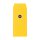 Umschlag DIN lang, 110 x 220 mm, Gelb und Marineblau, Bindfadenverschluss, glatt, Kraftpapier