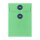 Envelope C6, 114 x 162 mm, green and navy blue, string and button closure, smooth, kraft paper