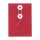 Envelope C6,  114 x 162 mm, red and white, string and button closure, smooth, kraft paper