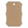 Hang tag 08, curved label 65 x 45 mm, kraft cardboard, eyelet