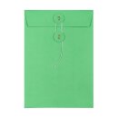 Envelope C5, 162 x 229 mm, green, string and button...