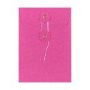 Envelope C6, 114 x 162 mm, pink, string and button...