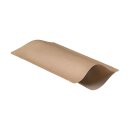 Doypack 110  x 185 mm, stand-up pouch, brown, 100% Mono...