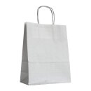 Paper bag 32 x 41 + 12 cm, white, kraft paper 100...