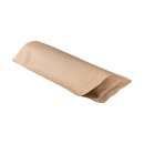 Doypack 240 x 330 x 140 mm, stand-up pouch brown, kraft paper
