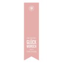 Sticker "Glückwunsch", 35 x 135 mm, Rosa,...