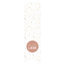 Sticker  "Alles Liebe", 35 x 135 mm lang, Weiß,  Papier-Aufkleber - 200 Stück im Spender