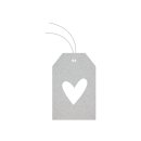Gift tags, hang tag "Heart", labels 52 x 80 mm,...