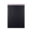 Shipping envelope 340 x 240 mm, black, with corrugated cardboard cushioning, peel and seal