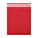 Versandtasche 165 x 165 mm, Rot mit Wellpapp-Polster, Kraftpapier, haftklebend
