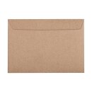 Envelope C6, 114 x 162 mm, smooth, brown, recycled paper 100 g/m², peel and seal