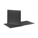 LP Hülle, Stanzling, unverklebt, unbedruckt, schwarzer Karton 350 g/m²