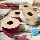 Rotes Baumwollband, 25 mm x 10 m, Dekoband