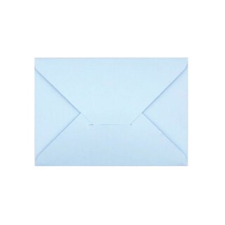Kuvert zum Selbstfalten, C6, 114 x 162 mm, Hellblau, Karton 300 g/m²