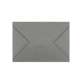 Kuvert zum Selbstfalten, C6, 114 x 162 mm, Dunkelgrau, Karton 300 g/m²