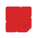 Kuvert zum Selbstfalten, C6, 114 x 162 mm, Rot, Karton 300 g/m²