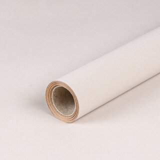 Gift wrapping paper White, plain, kraft paper, ribbed - 1 roll 0.70 x 10 m